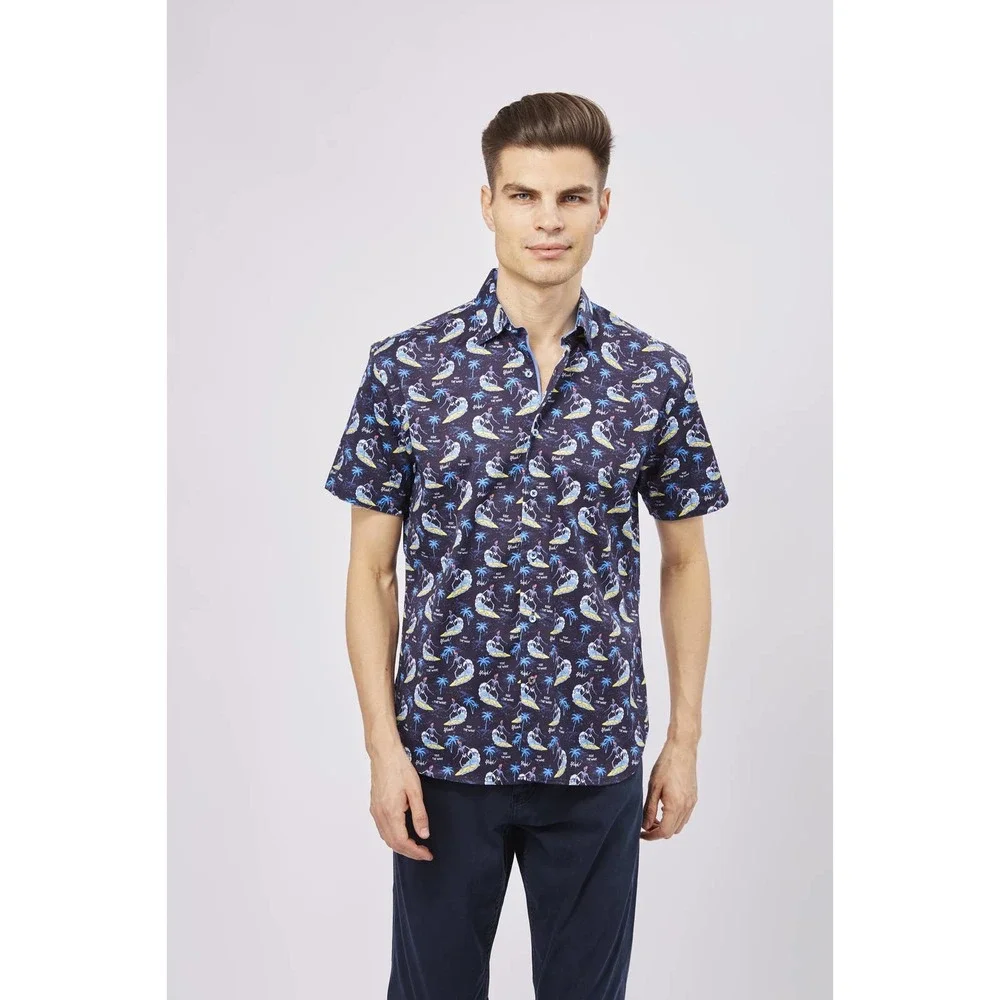 Luchiano Visconti SS23 Surfing Skeletons Shirt (medium) - Picture 3 of 5